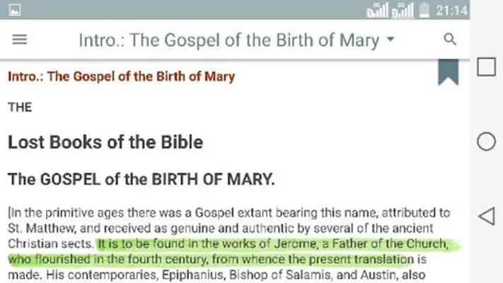 Lost Books of the Bible (Forgotten Bible Books) android App screenshot 3