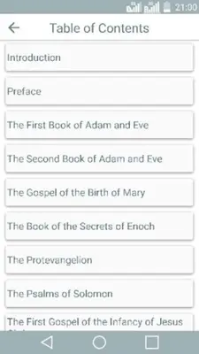 Lost Books of the Bible (Forgotten Bible Books) android App screenshot 8